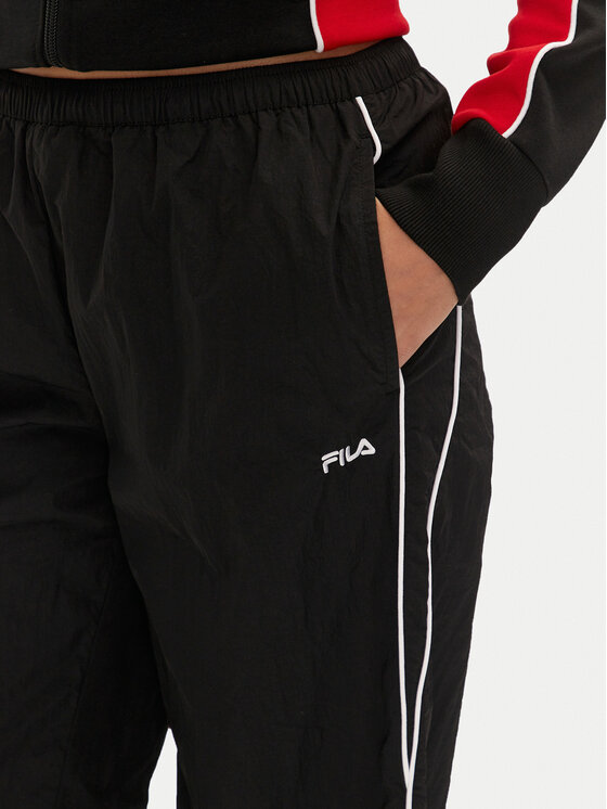 Fila Fila Spodnji del trenirke Laplace FAW0891 Črna Loose Fit