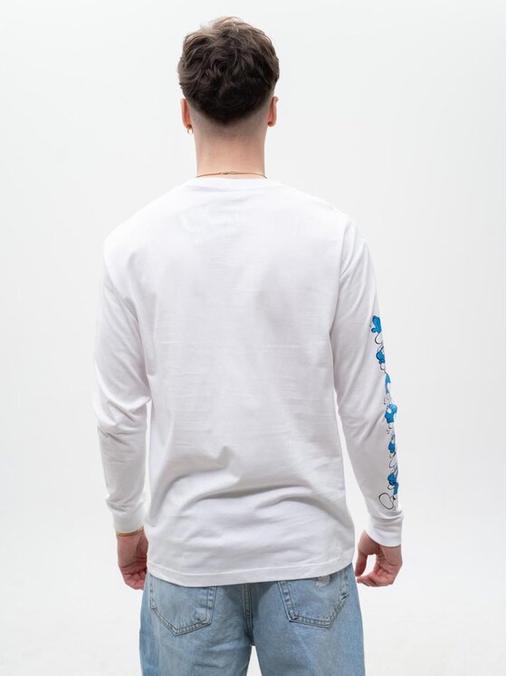 Smerfy Smerfy Longsleeve Z Długim Rękawem 128796 Biały Regular Fit