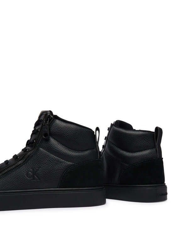 Calvin Klein Sneakersy Classic Cup Mid Laceup Zip Lth