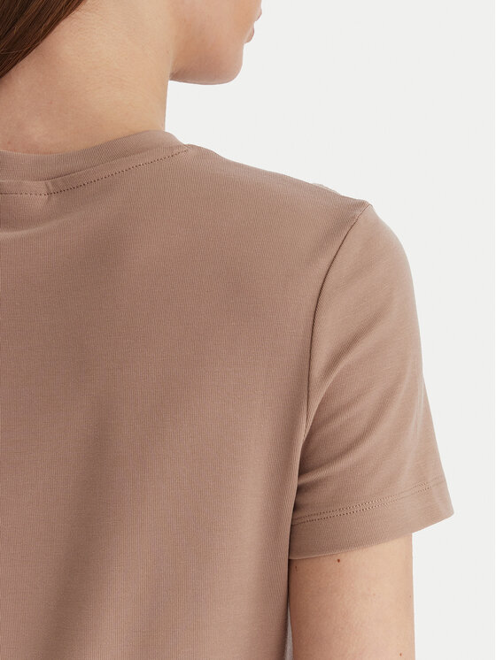 Guess Guess Marškinėliai V6GI06 K2967 Smėlio Regular Fit