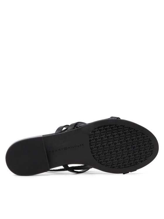 Tommy Hilfiger Tommy Hilfiger Sandalen Strappy Flat Sandal FW0FW06480 Schwarz