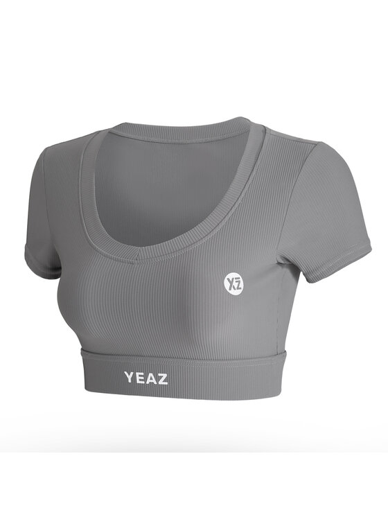 Yeaz Yeaz T-Shirt CLUB LEVEL T-Shirt Szary Slim Fit