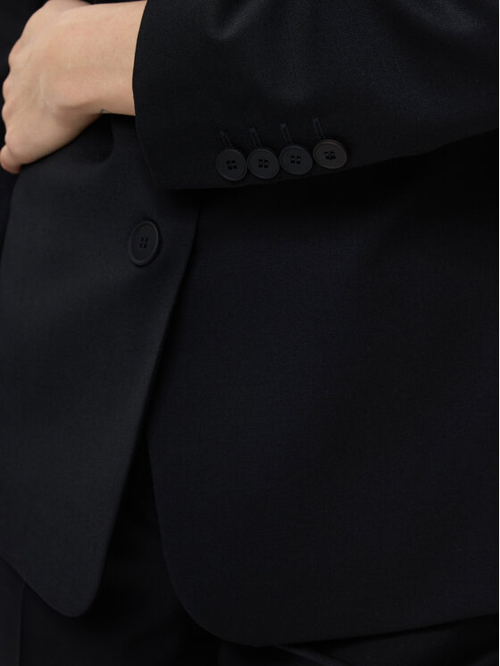 KMX KMX Marynarka 108490007 Czarny Fitted Fit