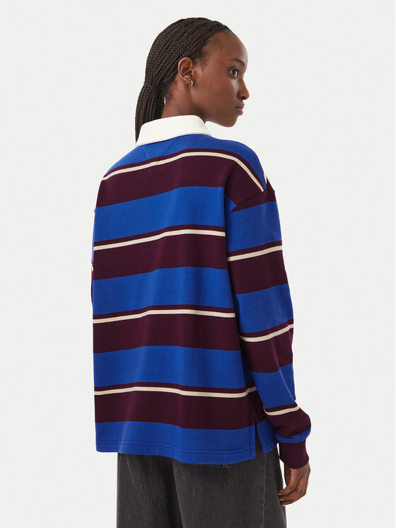 Tommy Jeans Tommy Jeans Polo Script Rugby DW0DW23303 Niebieski Relaxed Fit