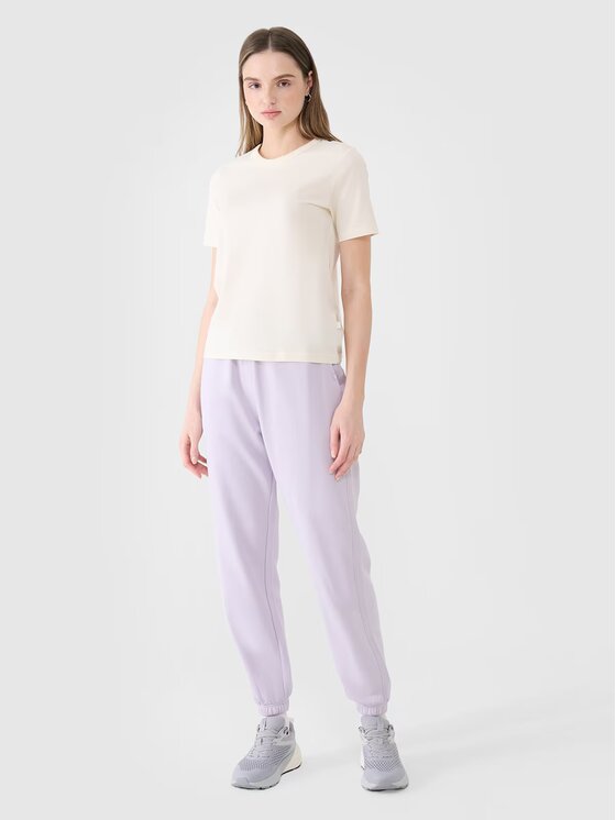 4F 4F T-Shirt 4FWSS25TTSHF1991-11S Λευκό Regular Fit