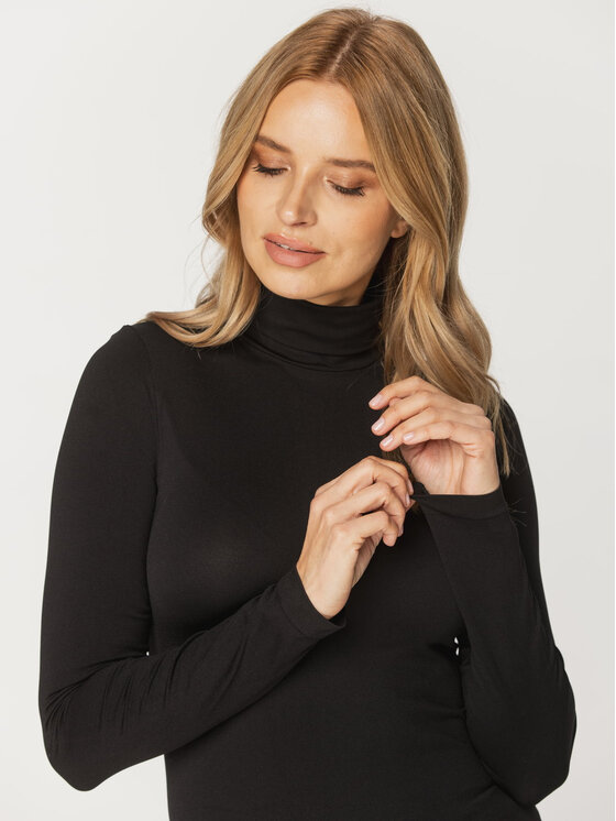 Willsoor Willsoor Bluzka 68107 Czarny Close Fit