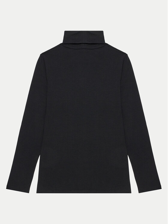 United Colors Of Benetton United Colors Of Benetton Bluză cu gât 3P4ZC202N Negru Regular Fit