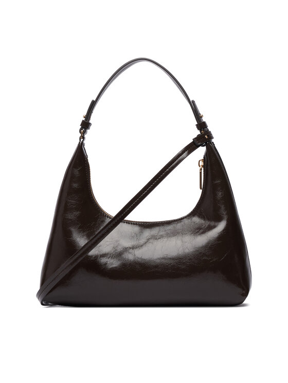 Calvin Klein Calvin Klein Дамска чанта Foil Logo Glossy Conv Shoulder B LV04F3737G Кафяв
