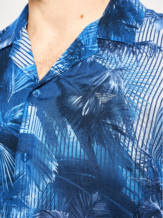 Emporio Armani Camicia 211823 0P467 65335 Blu scuro Regular Fit Modivo