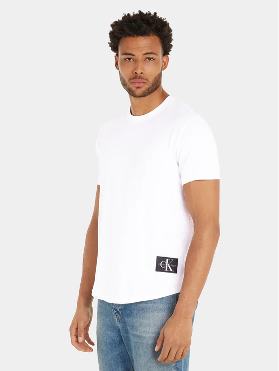 Calvin Klein Jeans T-Shirt J30J323482 Weiß Regular Fit