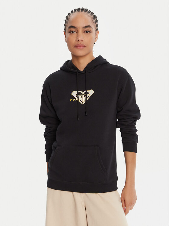 Roxy Roxy Μπλούζα ERJFT05028 Μαύρο Regular Fit