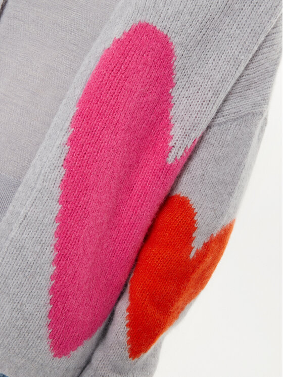 Frieda & Freddies Frieda & Freddies Kardigan 3329 Szary Relaxed Fit