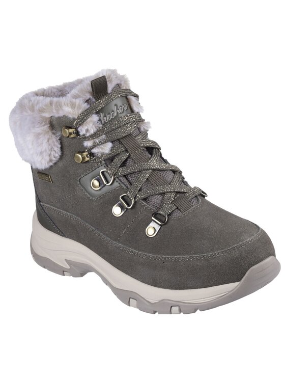 Skechers Skechers Botki 167882-OLV Zielony