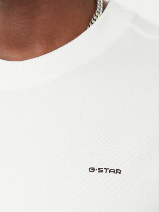 G-Star Raw G-Star Raw Tricou Back D28884-E385 Alb Relaxed Fit