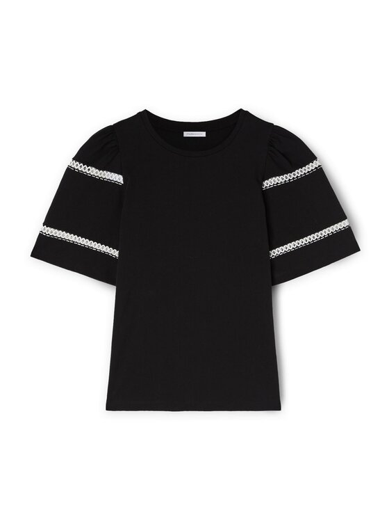 Motivi Motivi T-Shirt G277W003298N033 Czarny Regular Fit