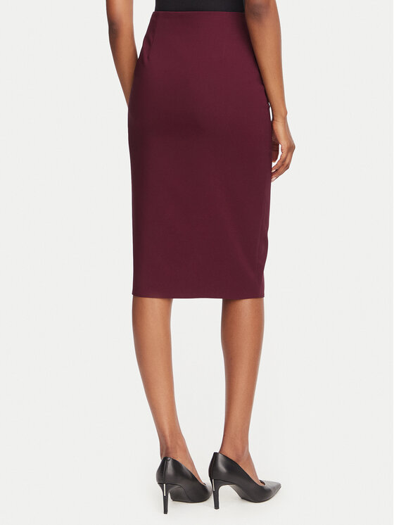 Rinascimento Rinascimento Спідниця-олівець CFC0130146003 Бордовий Slim Fit