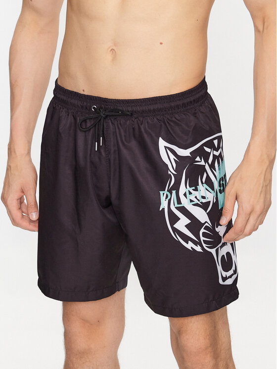 Plein Sport Plein Sport Pantaloncini da bagno Tiger SACC MMX0049 SXV005N Nero Regular Fit