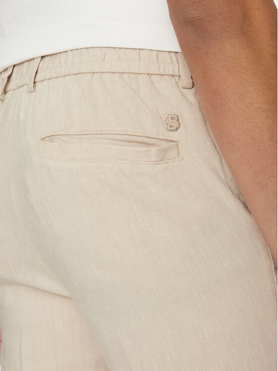 BOSS BOSS Текстилни панталони C-Kane 50540480 Бежов Slim Fit