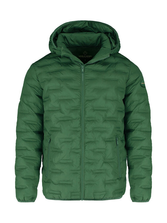 Volcano Volcano Kurtka puchowa J-SINTOR Zielony Regular Fit