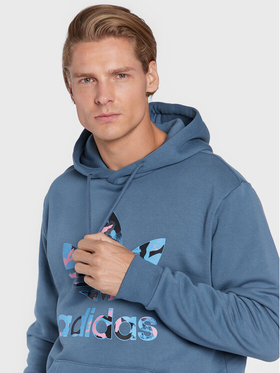 adidas adidas Суитшърт Camo Series Infill HK2802 Тъмносин Regular Fit