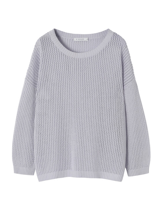 TATUUM TATUUM Sweter ARLES Fioletowy Classic Fit