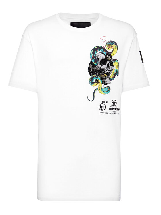PHILIPP PLEIN PHILIPP PLEIN T-Shirt 30975 Biały Regular Fit