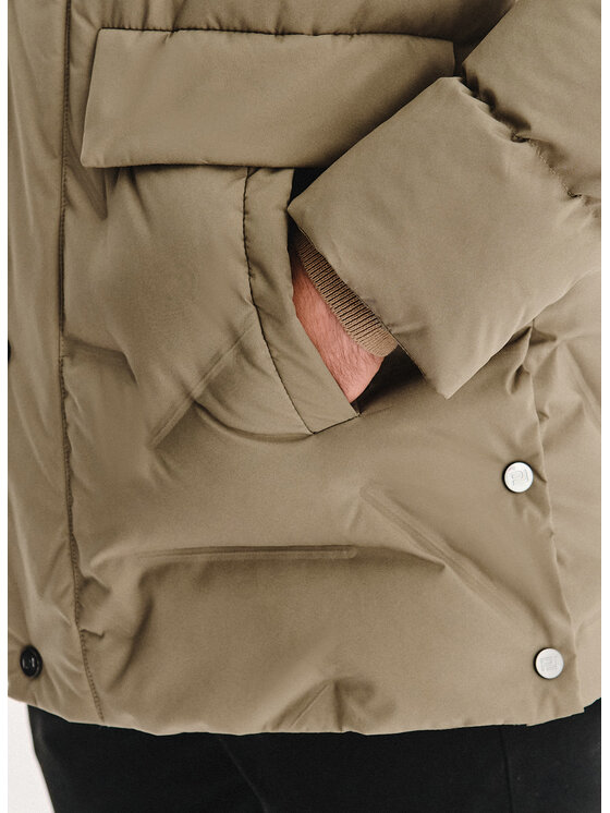 Pako Lorente Pako Lorente Kurtka zimowa P25WN-5X-015 Beżowy Classic Fit