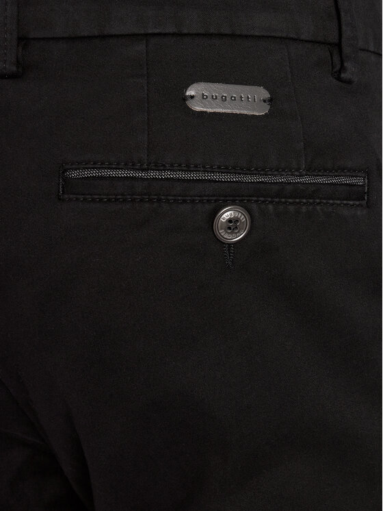 Bugatti Bugatti Riidest püksid 4220 16224 Must Slim Fit
