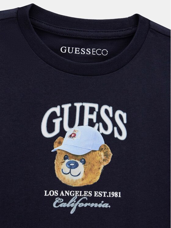 Guess Kids Guess Kids T-Shirt 183750 Modrá Classic Fit