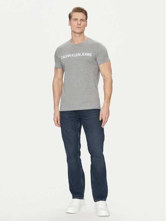Calvin Klein Jeans Calvin Klein Jeans Тишърт Core Institutional Logo J30J307855 Сив Regular Fit