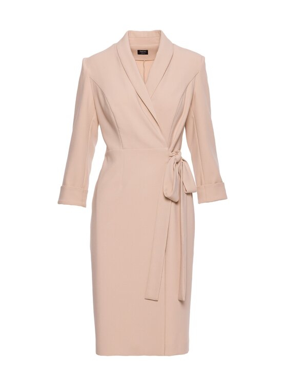Stylove Stylove Sukienka wieczorowa S415 Beżowy A-Line Fit