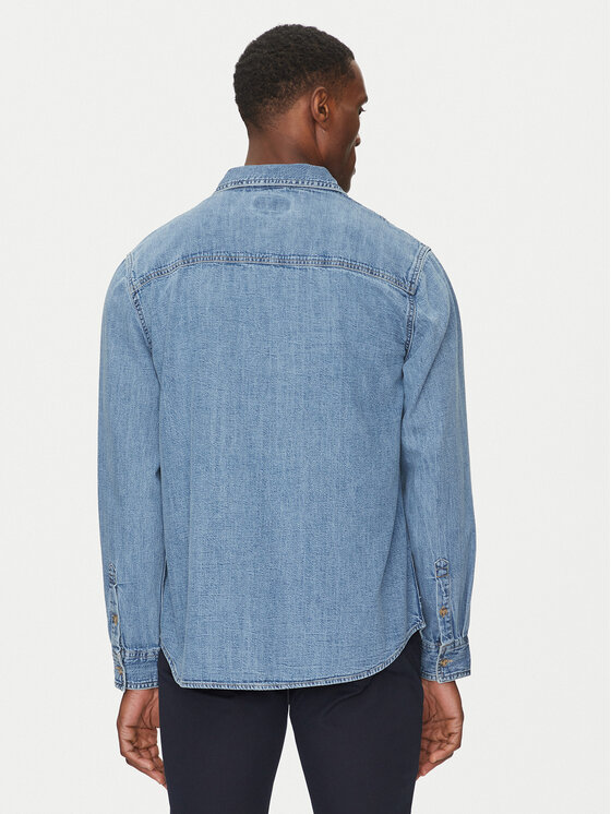 Guess Jeans Guess Jeans džínsová košeľa M4YH56 D5EI2 Tmavomodrá Regular Fit