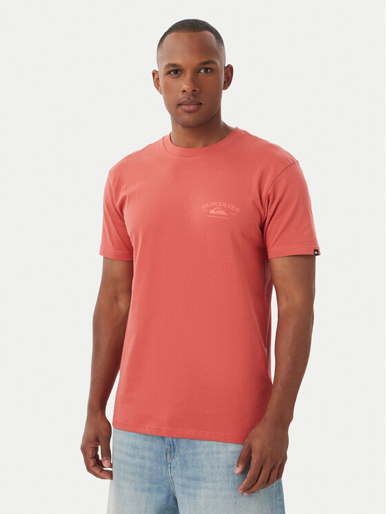 Quiksilver Tricou Anchor EQYZT08178 Roșu deschis Regular Fit