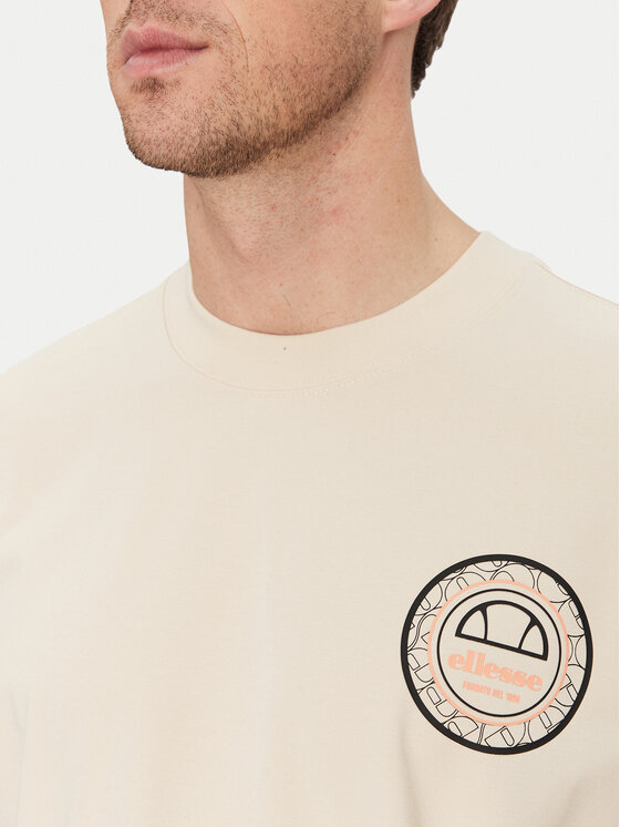 Ellesse Ellesse T-shirt Duomo SHZ21889 Bež Relaxed Fit