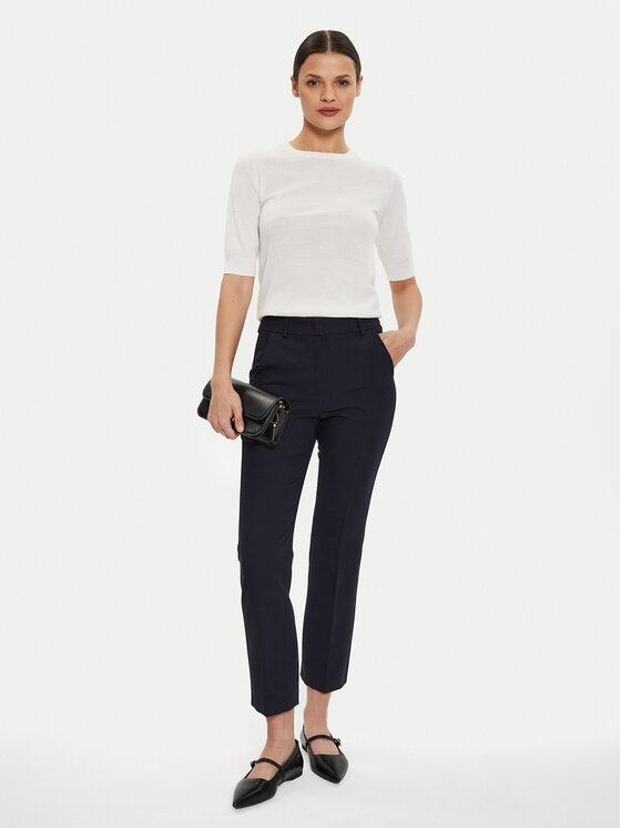 Weekend Max Mara Weekend Max Mara Spodnie damskie Freda 2425136031 Granatowy Regular Fit
