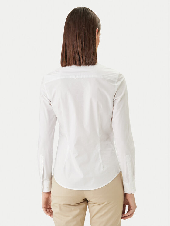 Gant Gant Koszula 4300486 Biały Slim Fit