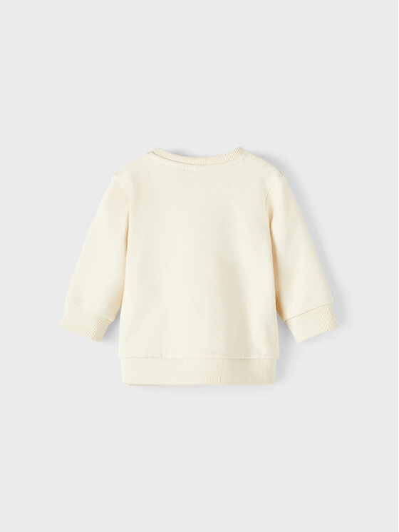 NAME IT NAME IT Felpa 13212668 Écru Regular Fit