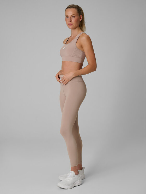4F 4F Legginsy BASIC+ Beżowy Slim Fit