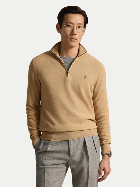 Polo Ralph Lauren Polo Ralph Lauren Pulover 710B18060007 Svetlo rjava Regular Fit