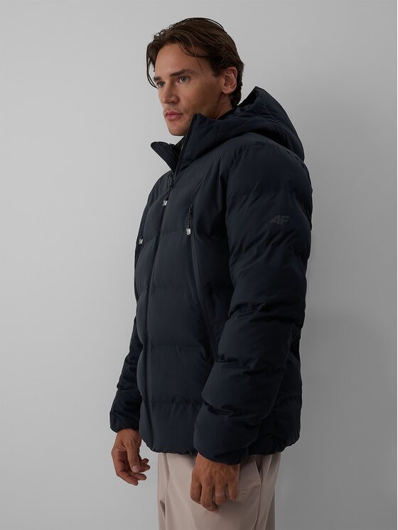4F 4F Zimní bunda 4FRAW26TTJAM1377-20S Černá Regular Fit
