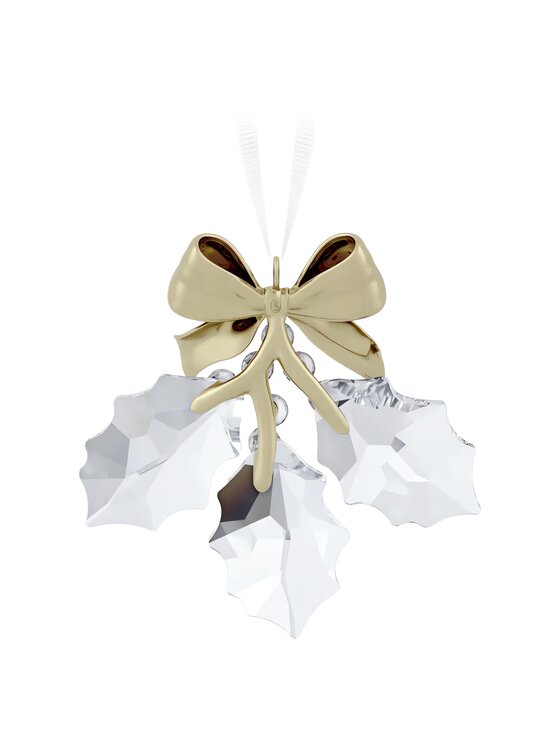 Swarovski Swarovski Ozdoba Holiday Magic Ozdoba Liście ostrokrzewu 5685701 Złoty