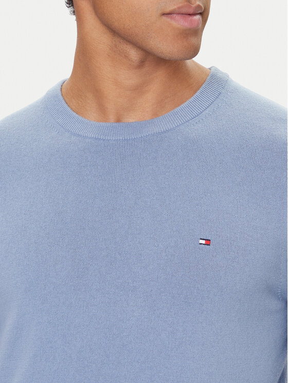 Tommy Hilfiger Tommy Hilfiger Pulover Essential Ssnl MW0MW39999 Modra Regular Fit