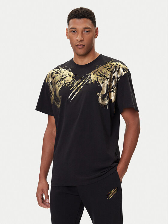 Plein Sport Plein Sport Póló FAEC MTK8360 STE001N Fekete Loose Fit