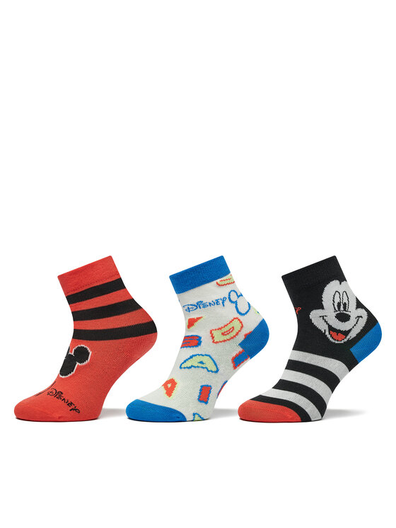 Set de 3 perechi de șosete lungi pentru copii adidas Mickey Mouse Crew Socks 3 Pairs IB6776 Colorat