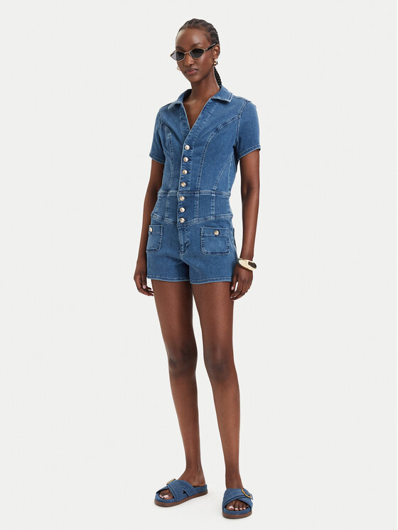 Guess Guess Kombinezon W6GKA8 D1103 Plava Regular Fit