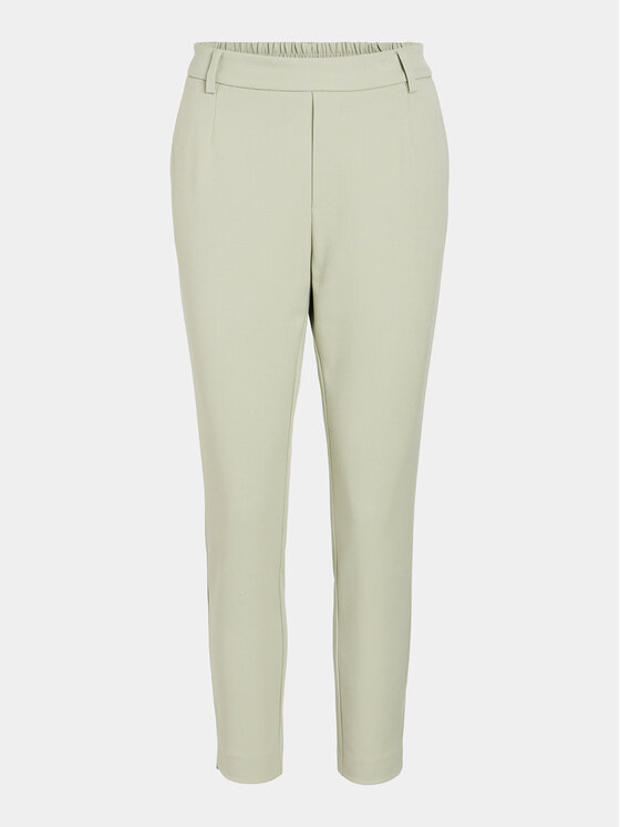 Vila Vila Chino hlače Varone 14087406 Zelena Slim Fit