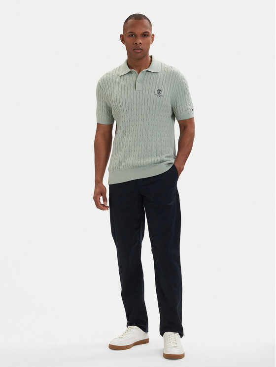 Tommy Hilfiger Tommy Hilfiger Chino Denton MW0MW42340 Tamnoplava Slim Fit