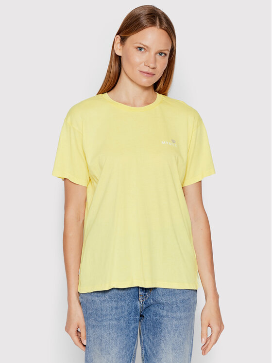 Mystic Mystic T-Shirt Boundless 35105.220350 Żółty Regular Fit