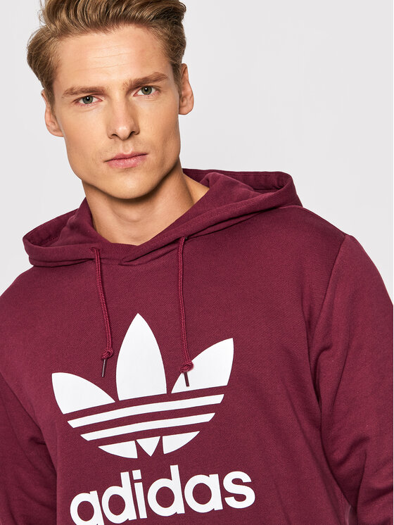 adidas Sweatshirt adicolor Classics Trefoil H06666 Dunkelrot Standard Fit