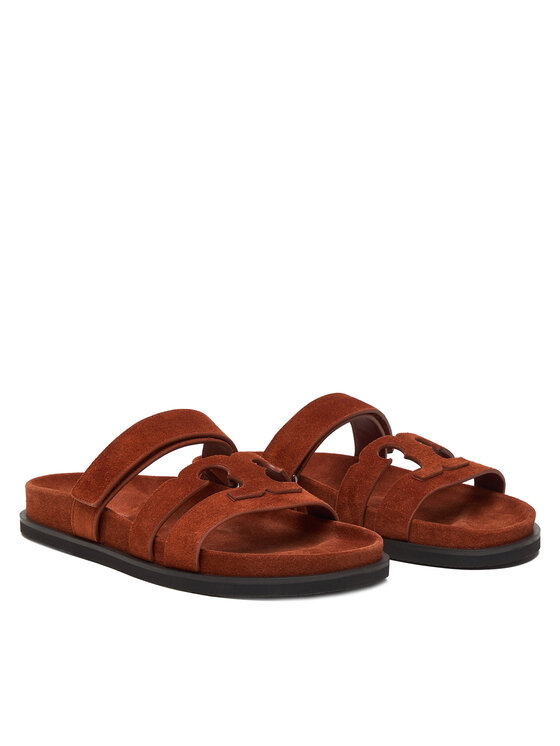Tory Burch Tory Burch Natikači Ines Sport Slide 163481 Rjava